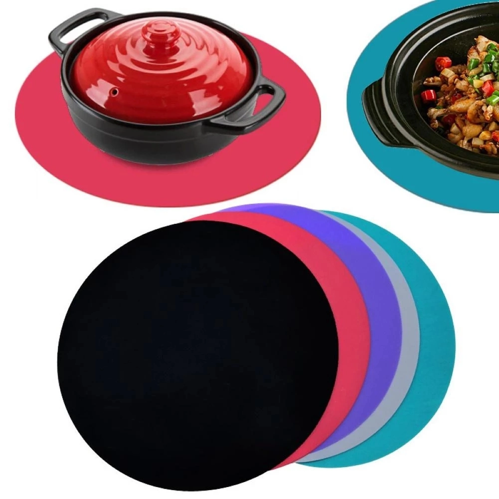 Home Kitchen Silicone Microwave Oven Pot Holder Mat Heat Insulation Coaster Pad