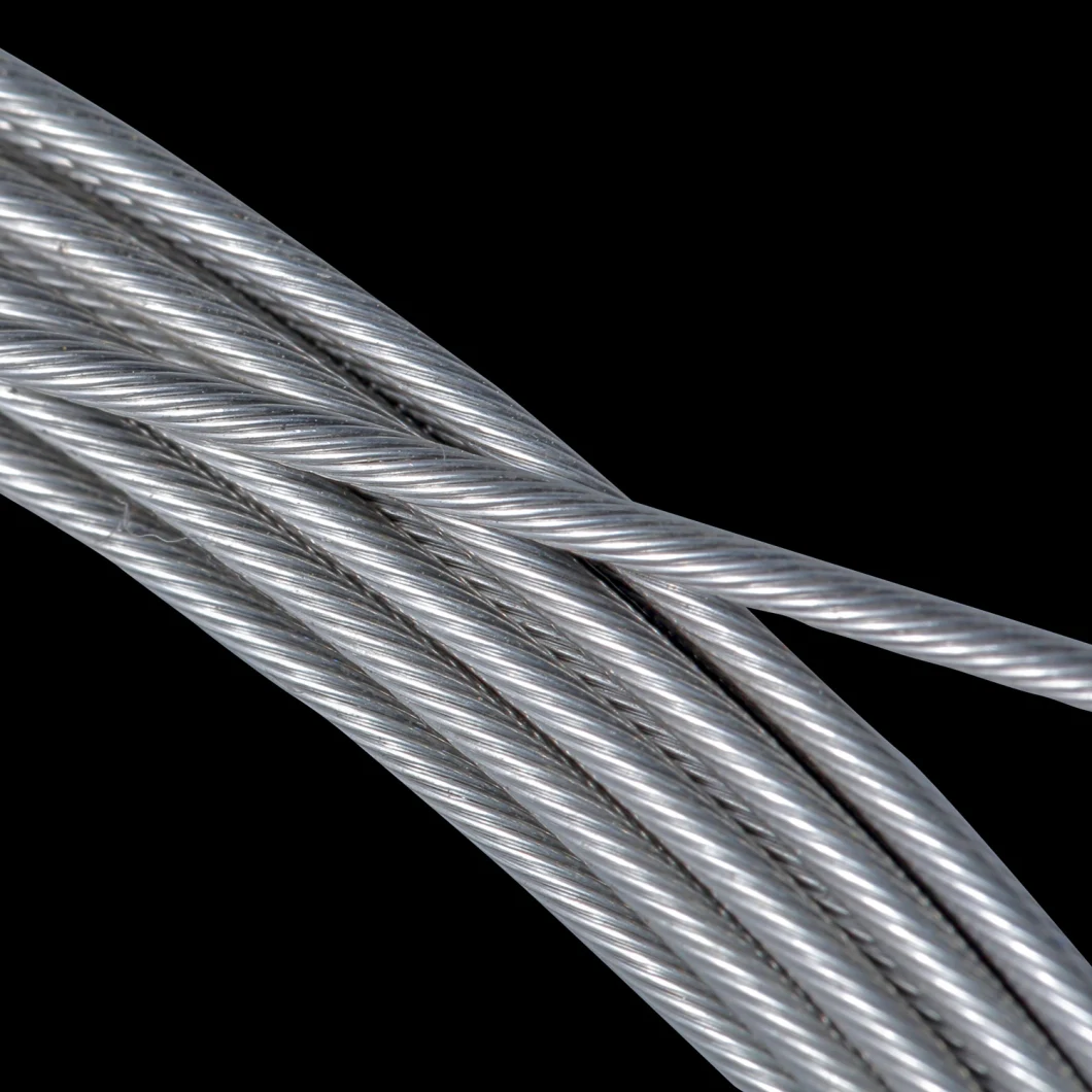 1X7/1X19/7X7/7X19/6X7+FC/6X19+FC SUS304/SUS316 Industrial/ Automotive/Construction/Communication or Medical Device Use Steel Wire Rope