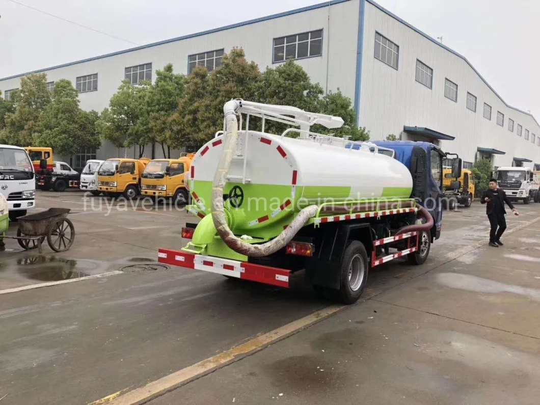 Kama 4000L Liquid Waste Disposal Truck 5000L Fecal Suction Truck Price Dimension