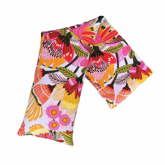 Заводская микроволновая грелка от боли в шее с семенами льна