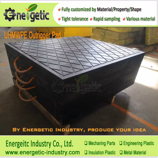 Мобильные полиэтиленовые подставки для стрелы/Выравнивающие подкладки из СВМПЭ для автофургона/автомобильного домкрата/Износостойкие опорные подушки для опор крана из СВМПЭ/Высокопрочная портативная подушка для стрелы крана из ПЭВП
